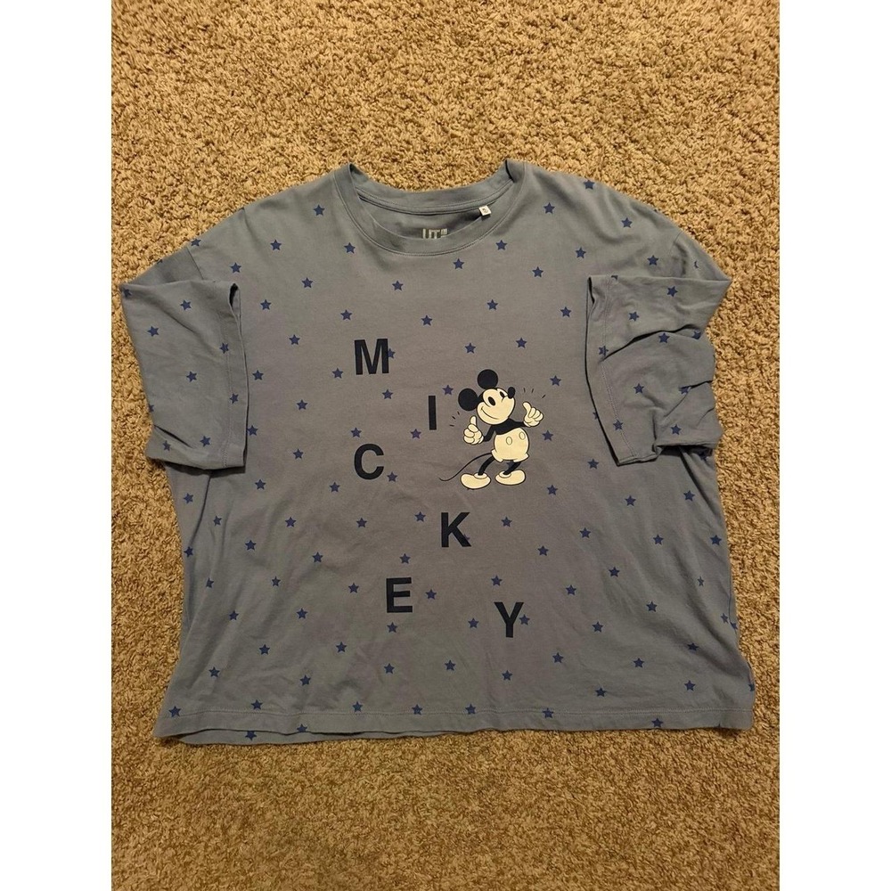 UNIQLO Mickey Mouse Blue Star T-Shirt